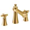 Flara Brushed gold two-handle high arc roman tub faucet, TS927BG