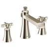 Flara Polished nickel two-handle high arc roman tub faucet, TS927NL