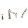 Flara Polished nickel two-handle high arc roman tub faucet, TS929NL