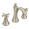 Wynford Brushed nickel two-handle high arc bathroom faucet