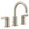 Cia Brushed nickel two-handle high arc bathroom faucet