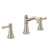 Belfield Brushed nickel two-handle high arc bathroom faucet