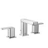 Iver Chrome two-handle high arc bathroom faucet