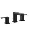 Iver Matte black two-handle high arc bathroom faucet