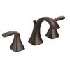 Voss Oil rubbed bronze two-handle high arc bathroom faucet