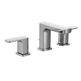 Rizon Chrome two-handle high arc bathroom faucet
