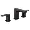 Rizon Matte black two-handle high arc bathroom faucet