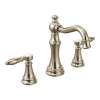 Weymouth Polished nickel two-handle high arc bathroom faucet