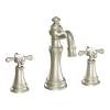 Weymouth Brushed nickel two-handle high arc bathroom faucet