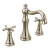 Weymouth Polished nickel two-handle high arc bathroom faucet