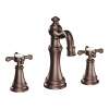 Weymouth Oil rubbed bronze two-handle high arc bathroom faucet