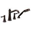 Belfield T9024ORB Oil Rubbed Bronze Two-Handle Roman Tub Faucet Includes Hand Shower