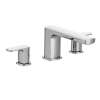 Rizon T935 Chrome Two-Handle Roman Tub Faucet