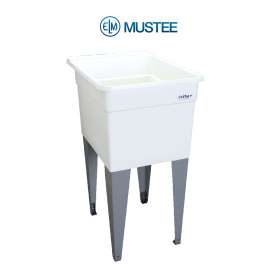 Lil'Tub Laundry Tub 24x18 Floor Mount in White