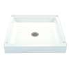 32-in L x 32-in W x 4.5-in H Shower Base in White