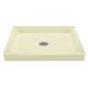 34-in L x 48-in W x 4.5-in H Shower Base in Bone