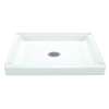 34-in L x 60-in W x 4.5-in H Shower Base in White