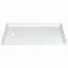 30-in L x 60-in W x 4-in H Shower Base in White