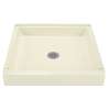 36-in L x 36-in W x 4.5-in H Shower Base in Biscuit