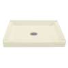 34-in L x 48-in W x 4.5-in H Shower Base in Biscuit