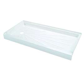 ShowerTub 3060L 30-in L x 60-in W x 5.5-in H Shower Base in White