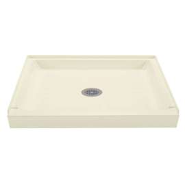 34-in L x 60-in W x 4.5-in H Shower Base in Biscuit