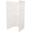 Durawall 36 in. x 36 in. x 73-1/4 in. 3-piece Direct-to-Stud Shower Wall in White