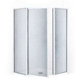 38.750 38" Neo-Angle Shwr Encl With Obscure Glass Bright Silver