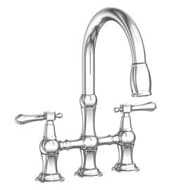 Newport Brass Chesterfield(R): Kitchen Bridge Pull-Down Faucet