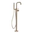 Newport Brass East Linear(R): Exposed Tub and Hand Shower Set - Free Standing