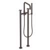 Newport Brass East Linear(R): Exposed Tub & Hand Shower Set w/Risers