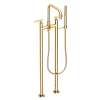 Newport Brass East Linear(R): Exposed Tub & Hand Shower Set w/Risers