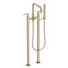 Newport Brass East Linear(R): Exposed Tub & Hand Shower Set w/Risers