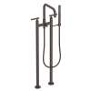 Newport Brass East Linear(R): Exposed Tub & Hand Shower Set w/Risers
