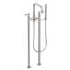 Newport Brass East Linear(R): Exposed Tub & Hand Shower Set w/Risers