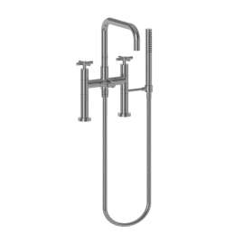 Newport Brass East Linear(R): Exposed Tub & Hand Shower Set - Deck Mount