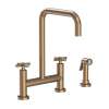 Newport Brass East Linear(R): Kitchen Bridge Faucet with Side Spray
