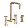 Newport Brass East Linear(R): Kitchen Bridge Faucet with Side Spray