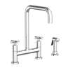 Newport Brass East Linear(R): Kitchen Bridge Faucet with Side Spray
