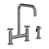Newport Brass East Linear(R): Kitchen Bridge Faucet with Side Spray