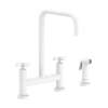 Newport Brass East Linear(R): Kitchen Bridge Faucet with Side Spray