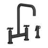 Newport Brass East Linear(R): Kitchen Bridge Faucet with Side Spray