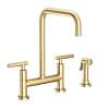 Newport Brass East Linear(R): Kitchen Bridge Faucet with Side Spray