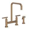 Newport Brass East Linear(R): Kitchen Bridge Faucet with Side Spray