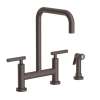 Newport Brass East Linear(R): Kitchen Bridge Faucet with Side Spray