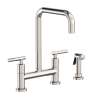 Newport Brass East Linear(R): Kitchen Bridge Faucet with Side Spray