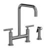 Newport Brass East Linear(R): Kitchen Bridge Faucet with Side Spray