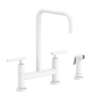 Newport Brass East Linear(R): Kitchen Bridge Faucet with Side Spray