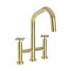 Newport Brass East Linear(R): Kitchen Bridge Pull-Down Faucet