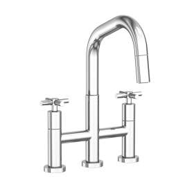 Newport Brass East Linear(R): Kitchen Bridge Pull-Down Faucet